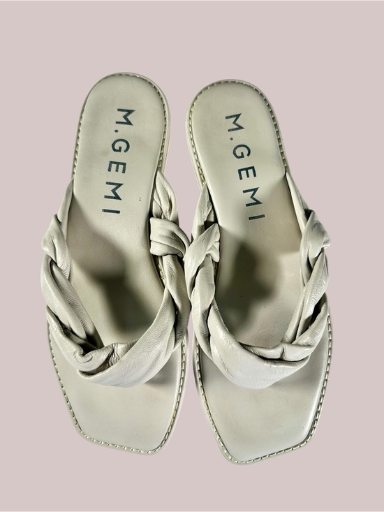 M. Gemi Shoes - M. Gemi Women's Torcere Nappa Leather Twisted Italian Handmade Sandals